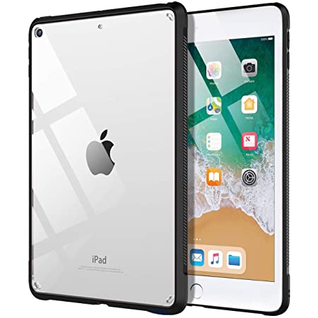 iPad mini5ケース 2019 保護カバー Dadanism iPad mini5 2019 第五世代カバー 7.9インチ 新型 TPU縁 背面PCハードケース 透明背面カバー アイパッド ミニ5 タブレットケース 保護カバー 四角加固 擦り傷防止 ビジネスケース 薄型 衝撃吸収 「対応モデル：A2133、A2124、A2126、A2125」 ブラック