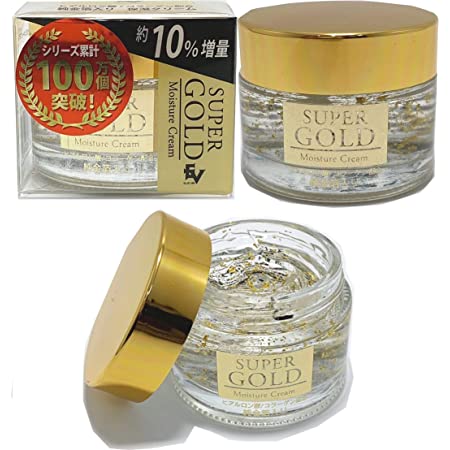 スーパーゴールド 純金箔入り 保湿化粧水 + 保湿クリーム 2種セット 各種10％増量 日本製