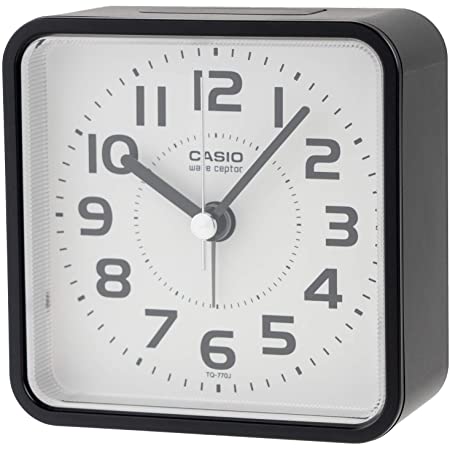 CASIO(カシオ) 目覚まし時計 黒 スタンダード アナログ 電子音アラーム ライト 付き TQ-482-1JF