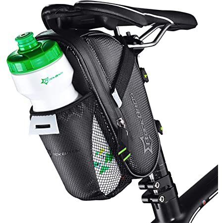 ROCKBROS(ロックブロス)サドルバッグ 自転車 ボトルホルダー 防水 反射材付き 1L 取り付け簡単 サイクリング ロードバイク MTB クロスバイク