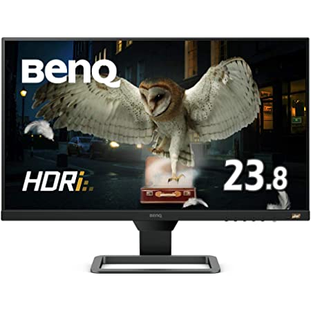 BenQ 23.8型アイケアモニター EW2480（IPS/フルHD/HDR スピーカー/5ms/FreeSync/フレームレス/ブルーライト軽減/輝度自動調整B.I.+/HDMI2.0x3）