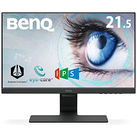 BenQ 23.8型アイケアモニター EW2480（IPS/フルHD/HDR スピーカー/5ms/FreeSync/フレームレス/ブルーライト軽減/輝度自動調整B.I.+/HDMI2.0x3）