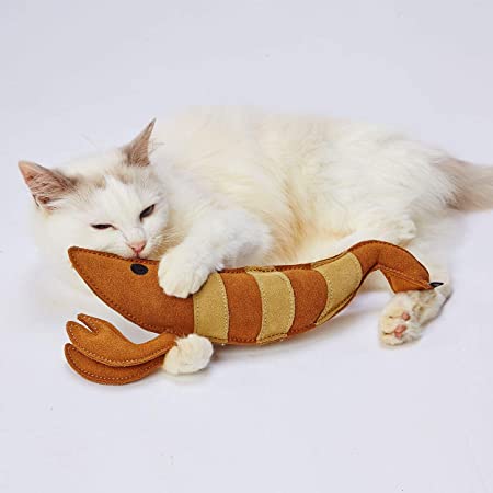 ペティオ (Petio) 猫用おもちゃ けりぐるみ タフレザー 最強のエビ