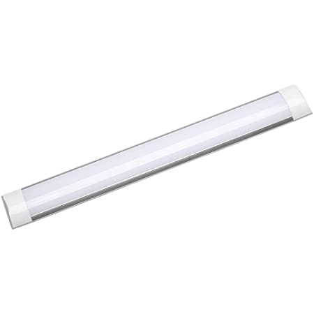 スワン電器 LEDシーリングライト 直管タイプ 細長い部屋やキッチン・物置に最適 簡単取付 6畳用（3,300lm 昼光色）KCE-410WH