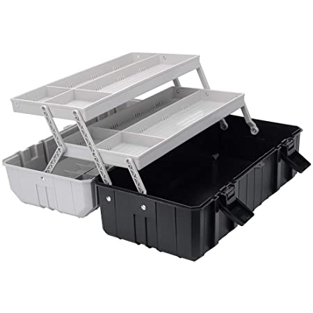 Aimoz ツールボックス 折り畳み式 3層構造 取っ手付き 持ち運び 救急箱 裁縫道具 工具 多用途
