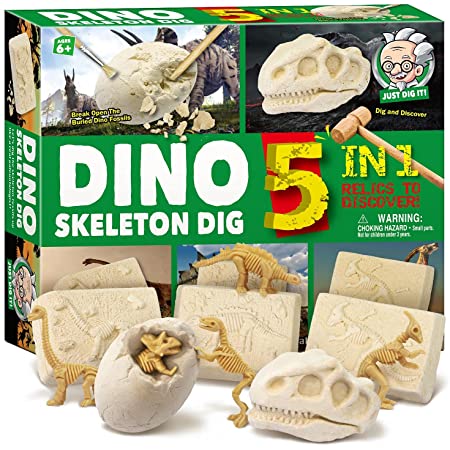 YSS 恐竜の化石 発掘セット 恐竜の卵 削って遊ぶ 化石発掘 おもちゃ (12種セット)