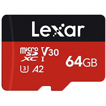 Lexar microSD 64GB・microSDカード UHS-I 読取り最大160MB/秒 A2 U3 Class10 V30 4K Ultra HD動画撮影 microSDXC「SDアダプター付」 micro sd まいくろsdカード【Amazon.co.jp限定】