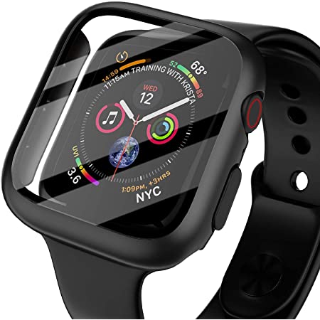 NIMASO Watch ケース Apple Watch Series 6 / SE/Series 5 / Series 4 対応 40mm 用 フルカバー PC素材 強化ガラス アップルウォッチケース（クリア） NWC21C201