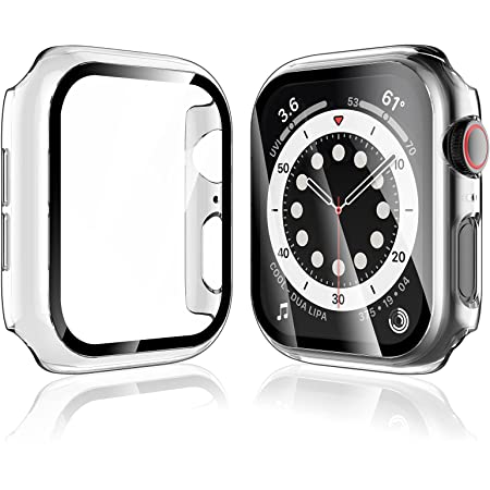 NIMASO Watch ケース Apple Watch Series 6 / SE/Series 5 / Series 4 対応 40mm 用 フルカバー PC素材 強化ガラス アップルウォッチケース（クリア） NWC21C201
