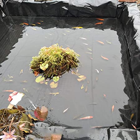 プールライナー 人工池用防水シート プールシート 人工池用透湿防水シート UVシート HDPE製 漏れ防止 豪雨対策 水害対策 貯水池 屋上庭園 庭の池 プール (2M*2M-0.3mm)