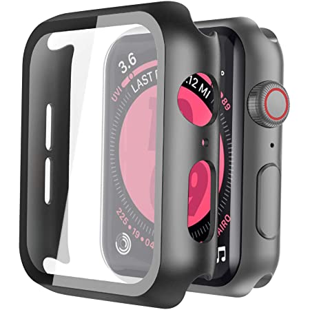 【2021改良モデル】YOFITAR Apple Watch バンド 保護ケース付き ステンレス製 40mm アップルウォッチ 交換ベルト Apple Watch 6/SE/5/4対応 iWatch バンド Apple Watchアクセサリ 長さ調整器具付き（ブラック）