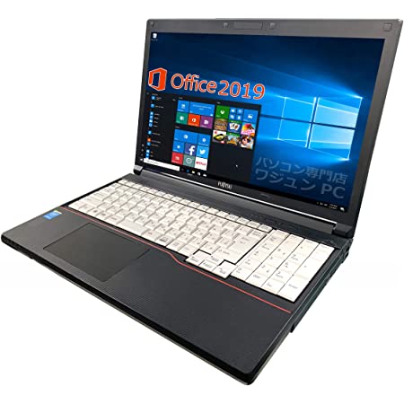 富士通 ノートPC A574/15.6型/MS Office H&B 2019/Win 10/Core i5-4300M/wajunのWIFI/Bluetooth/HDMI/DVD/4GB/256GB SSD (整備済み品)