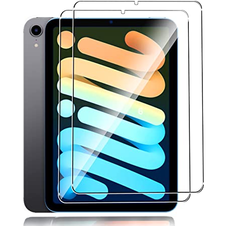Aerku iPad mini6 ガラスフィルム 9H硬度 防爆裂 気泡防止 高透過率 ラウンドエッジ加工 iPad mini 6 保護フィルム