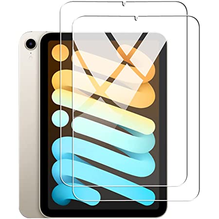 Aerku iPad mini6 ガラスフィルム 9H硬度 防爆裂 気泡防止 高透過率 ラウンドエッジ加工 iPad mini 6 保護フィルム
