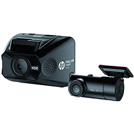 ヒューレットパッカード (hp) 前後2カメ ドライブレコーダー リアカメラセット f880x+RC3u 200万画素 WDR/FullHD GPS & SONY製Starvisセンサー & Gセンサー搭載 駐車監視機能付