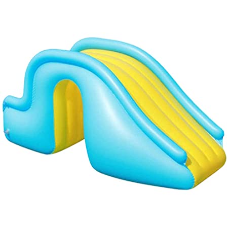 PUERI プール滑り台 ウォータースライド 空気入れ 滑り台 子供 エアー遊具 水遊び 設置便利 滑りやすい 芝生遊び 親子活動 暑さ対策 屋内/屋外/ビーチ/プール/庭/裏庭/夏のウォーターパーティーに適用