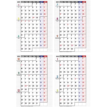 ミニマリストカレンダー【2021年4月始まり】ホワイトボード 壁掛け シンプル