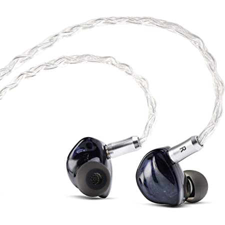 IEM BQEYZ Summerカナル型 イヤホン有線 HiFi インイヤーモニター ボーカルの量感が甘い 取り外し可能なケーブル付き 樹脂シエル (ブラック)