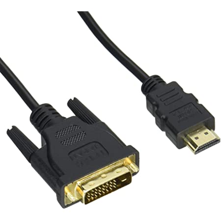 HDMI-DVI 変換ケーブル 1.8M 双方向対応 dvi hdmi 変換 アダプタ 1080P 対応 DVI-D オス-HDMI タイプAオス PS4 PS3 TV モニター プロジェクターに適用