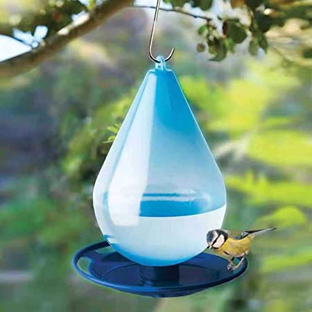 鳥給水器 水フィーダ 水滴形状 ハンギング 野鳥 掛けフック 屋外 庭 装飾 鳥給水器 バードフィーダー