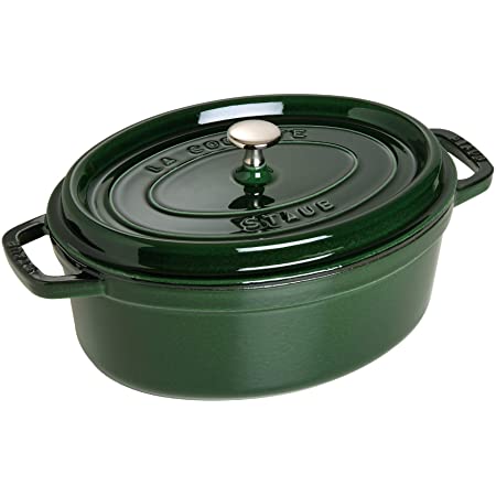 【 STAUB × minä perhonen 】 staub ストウブ 「 フォレスト ココット オーバル グレー 23cm 」 ミナ ペルホネン 両手 鋳物 ホーロー 鍋 IH対応 【日本正規販売品】 Forest cocotte oval 40502-300