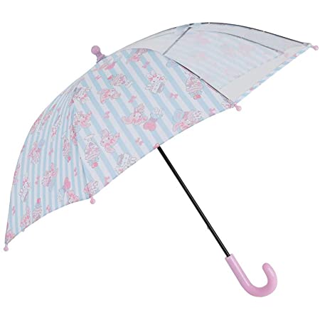 子供用 晴雨兼用日傘 UVカット 4段フリル 身長140cmくらいまでのお子様に最適 （55cm,ピンク)