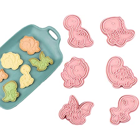 クッキー型 動物 6個セット 可愛い クッキーカッター プラスチック クッキー抜型 製菓道具 お菓子作り 抜き型 手作り プレゼント (うさぎ)