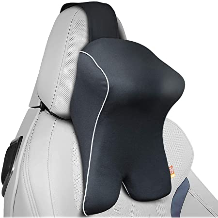 Newsty ネックパッド 車 クッション 低反発 ネックピロー 低反発クッション 車の枕 運転席枕 車用品 便利グッズ