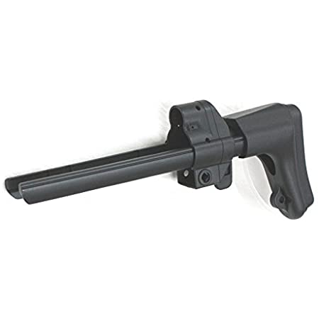 CYMA製MP5シリーズAEGブラック用格納式ストック[Airsoft-ShooterShopキーホルダー付]