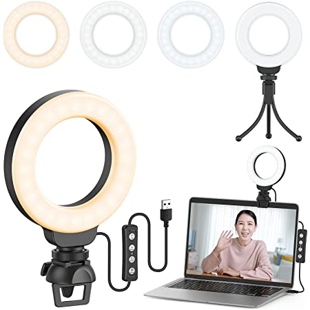 ビデオ会議照明キット、トレーニングの提供，ズームコール 、より強力な吸引 、リモート作業 、 PCラップトップMacBookビデオ会議用YC Onion LEDライト