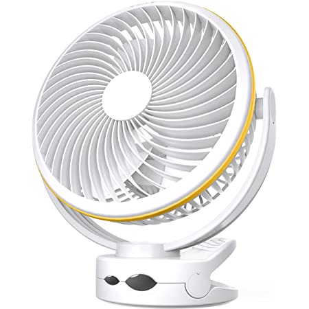 アイリスオーヤマ 扇風機 卓上 クリップタイプ 充電式 TFC-01-W ホワイト