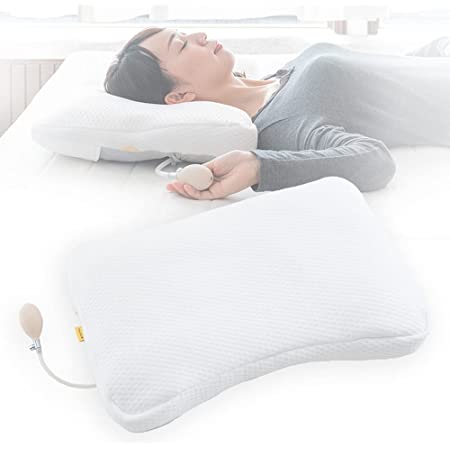 首も眠る枕 【 Wooly ( ウーリィー ) 】 日本製 洗える まくら 高さ調整可能 肩 首 サポート 横向き 仰向け (エアサポートシステム付)