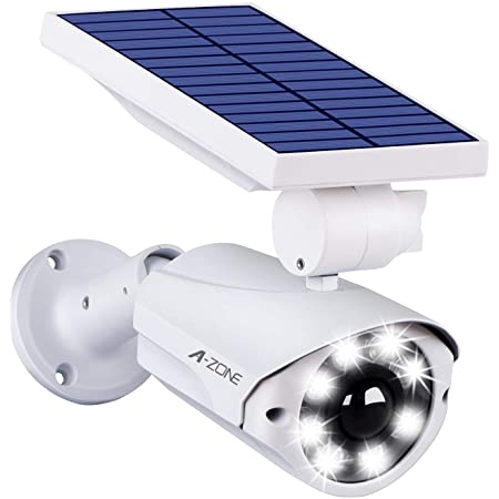 ORIGINCOM ダミー防犯カメラ式ソーラーライト 屋外用 太陽光発電 センサーライト 人感検知 高輝度 LED30灯 点灯モード3パターン コンセント差し込み不要 DMSLED112
