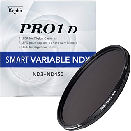 Kenko 可変NDフィルター PRO1D smart バリアブル NDX 72mm ND3~32 X状ムラなし ND3~450無段階調整 933855