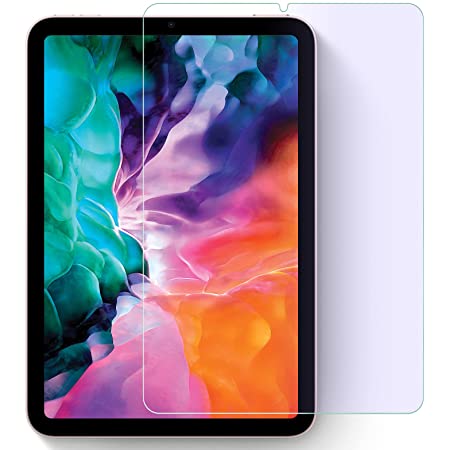 【2枚入】iPad Mini 6 フィルム Fitudoos 旭硝子製 硬度9H iPad Mini6 ガラスフィルム 2.5D ウンドエッジ加工 強化ガラス 高透過率 耐指紋 自動吸着 撥油性 保護フィルム