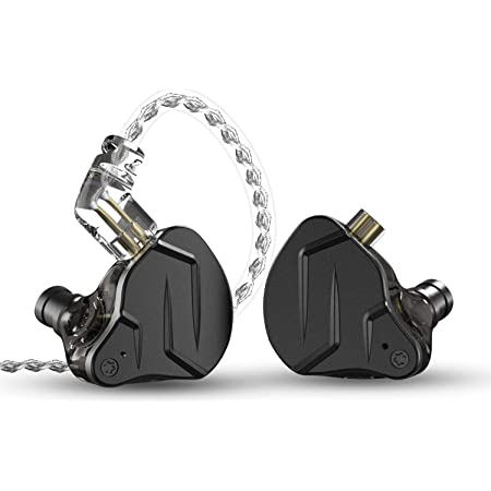 KZ AS16 イヤホン有線16ユニット 重低音高精度HIFIカナル型高遮音性のバランスドインイヤーモニターヘッドホン中華イヤホン(ブルー、マイク付き)