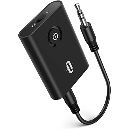 Ewin 日本初 Bluetooth トランスミッター Bluetooth レシーバー 一台三役 送信機 受信機 音声アシスタント 2台同時接続でき ハンズフリー通話 低遅延 ワイヤレス 3.5mmオーディオ 小型 イヤホン/スピーカー/スマホ/テレビ/車対応 充電しながら使用可 技適取得済み