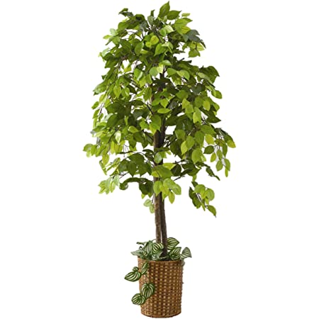 Costway 観葉植物 120cm 人工樹木 人工観葉植物 フェイクグリーン 造花 造木 インテリア (高さ120cm/グリーン-3)