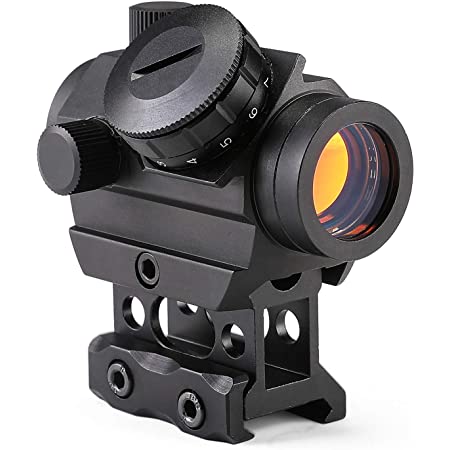 [AERITH BLACK] 最新改良レンズ Tr MRO タイプ レプリカ ドットサイト ダットサイト 電池 キルフラッシュ付 ローマウント ハイマウント 刻印入り MRO (no2 dot)