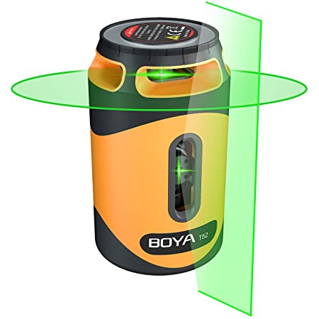 BOYA レーザー墨出し器 グリーンレーザー 12ライン 3×360° クロスライン 水平器 収納ケース付き 付属品充実 レーザークラス2 日本語取扱説明書 1年間保証 正規品 T92