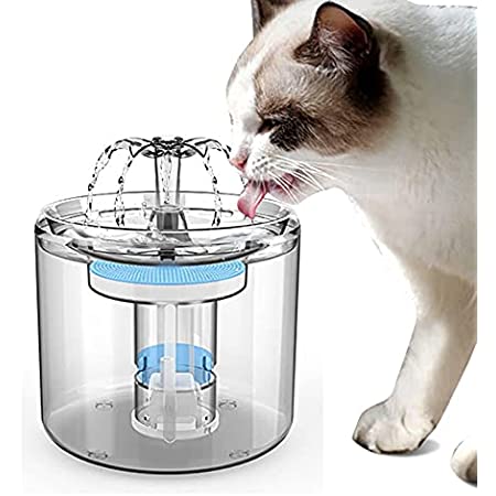 猫 水飲み器 自動 給水器 ペット 2.6L大容量 猫 みずのみ 犬用 給水機 花びら式 活性炭フィルター2セット 四重濾過 循環式 お留守番対応 日本語説明書 お掃除ブラシ付き