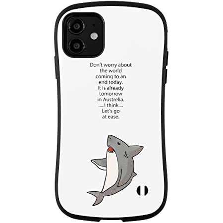 iPhone12mini サメ アニマル 動物 イラスト 耐衝撃 北欧 デザイナー ｻﾒ