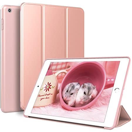 iPad6 iPad5 iPad Air Air2 Pro9.7 キーボード ケース 丸型キー 可愛い カラーキーボード カラフル iPad 第6世代 第5世代 9.7インチ アイパッド6 丸い 分離式 キーボード付き カバー アップル ペンシル 収納可能 (iPad5/iPad6/Air/Air2/Pro9.7, ピンク)