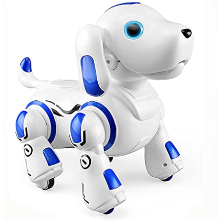 ロボット犬 おもちゃ 犬型ロボット 電子ペット 男の子おもちゃ 女の子おもちゃ 子供おもちゃ ペットロボット 誕生日 子供の日 クリスマスプレゼント「日本語の説明書付き」… (ホワイト)