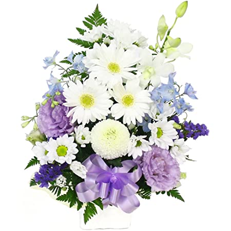 供花セットボックス 花ごころ～ホワイト～ 生花 お供え お悔やみ 花 お彼岸 お盆 命日 フラワー