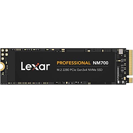Lexar Professional NM700 NVMe M.2 SSD 1TB Type2280 PCIe Gen3x4 LNM700-1TRB 最大読み取り3500MB/s 五年保証