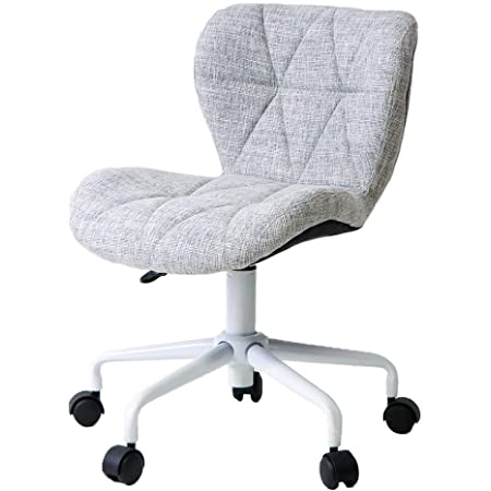 AOSKY オフィスチェア デスクチェア パソコンチェア コンパクト おしゃれチェア キャスター付き 昇降式 360度回転 椅子 リネン生地 組立簡単 (イエロー)