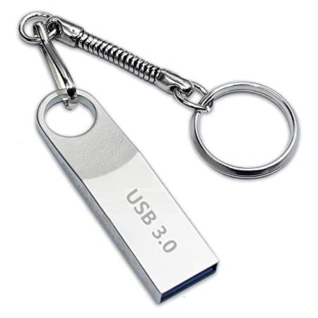 128GB Silver 3.0 USBメモリ フラッシュドライブ3.0 USBメモリースティック 金属製　キャップレス シルバー 耐衝撃 防滴 防塵USBフラッシュメモリ (128)