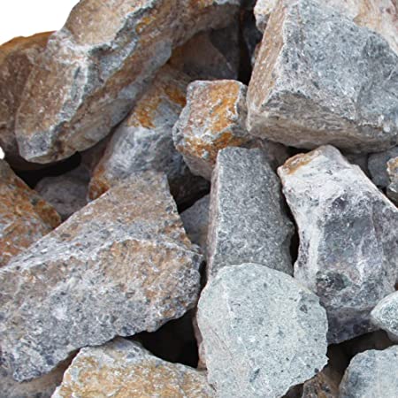 【あこがれのロックガーデンが簡単に】庭石 クラッシュロック【サンドイエロー】【10％増量サービス中２２kg入り】 約90～200mm ロックガーデン 栗石 ゴロタ石 大きい 砕石 ガーデニング 石 岩 石材 自然石
