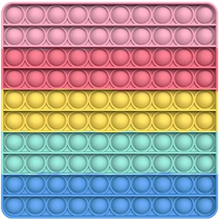 iRoom プッシュポップ スクイーズ玩具 知育 ストレス解消 フィジェット (正方形)